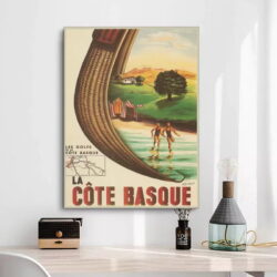 vintage poster basque coast