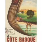 vintage poster basque coast