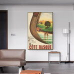 vintage poster basque coast