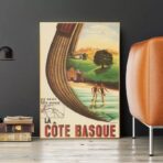 vintage poster basque coast
