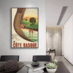 vintage poster basque coast