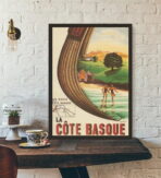 vintage poster basque coast
