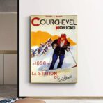 vintage poster courchevel