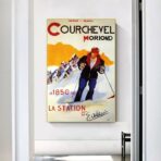 vintage poster courchevel