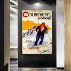 vintage poster courchevel