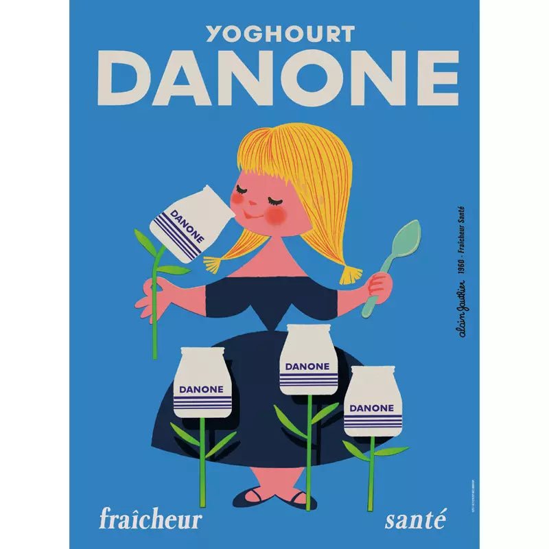 vintage danone poster vintage danone poster