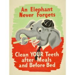vintage dental poster