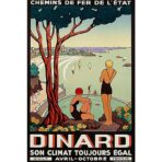 vintage dinard poster