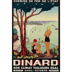 vintage dinard poster