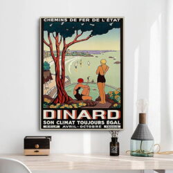 vintage dinard poster