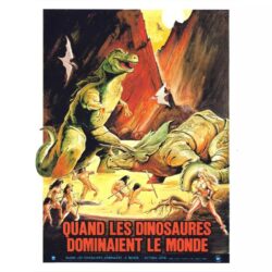 vintage dinosaur poster
