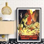 vintage dinosaur poster