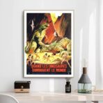 vintage dinosaur poster