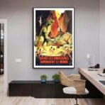 vintage dinosaur poster
