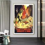 vintage dinosaur poster
