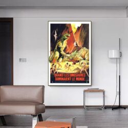 vintage dinosaur poster
