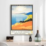 vintage poster dune du pyla