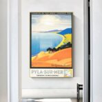 vintage poster dune du pyla