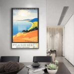 vintage poster dune du pyla