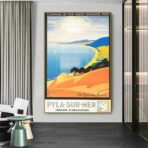 vintage poster dune du pyla