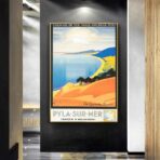 vintage poster dune du pyla