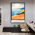 vintage poster dune du pyla