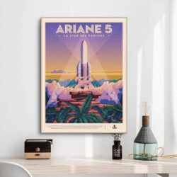 vintage space poster
