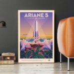 vintage space poster