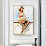 vintage woman poster