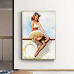 vintage woman poster