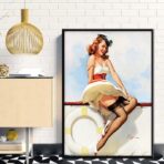 vintage woman poster