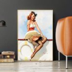 vintage woman poster