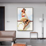 vintage woman poster