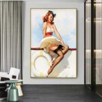 vintage woman poster