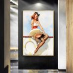 vintage woman poster