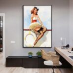 vintage woman poster