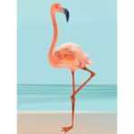 vintage flamingo poster