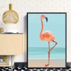 vintage flamingo poster