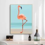vintage flamingo poster
