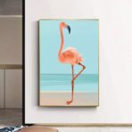 vintage flamingo poster