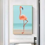 vintage flamingo poster