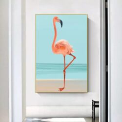 vintage flamingo poster