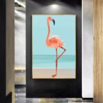 vintage flamingo poster