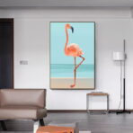 vintage flamingo poster