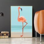 vintage flamingo poster