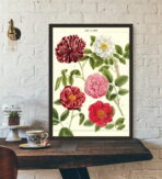 vintage flower poster