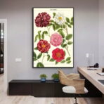 vintage flower poster
