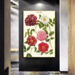 vintage flower poster