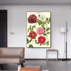 vintage flower poster