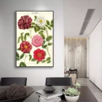 vintage flower poster